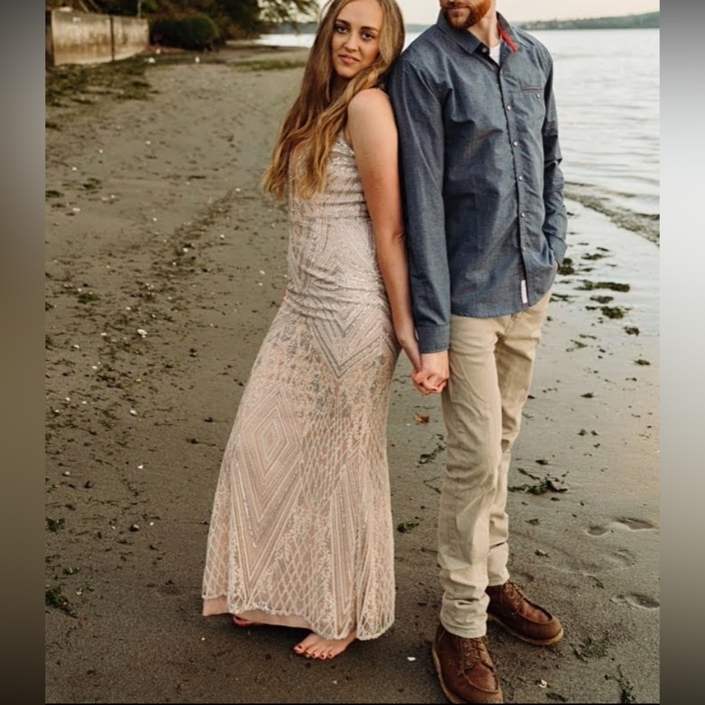 Sequin cocktail gown